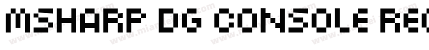 MSharp DG Console Regular字体转换